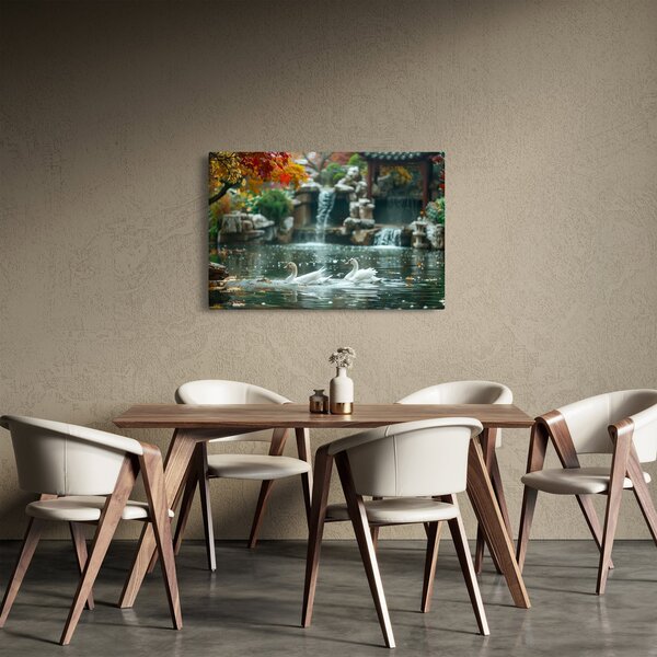 Slika - azijski ribnjak (90x60 cm)