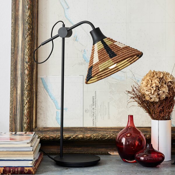 Stolne Lampa Forestier, Parrot, Crno, Dnevna soba, Metal, Dizajn