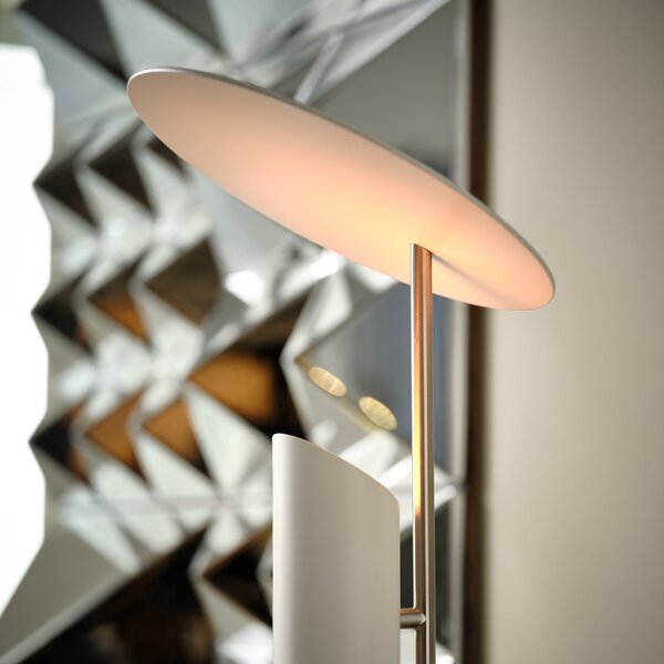 Stolne Lampa Verpan, Reflect, Bijela, Dnevna soba, Metal, Dizajn
