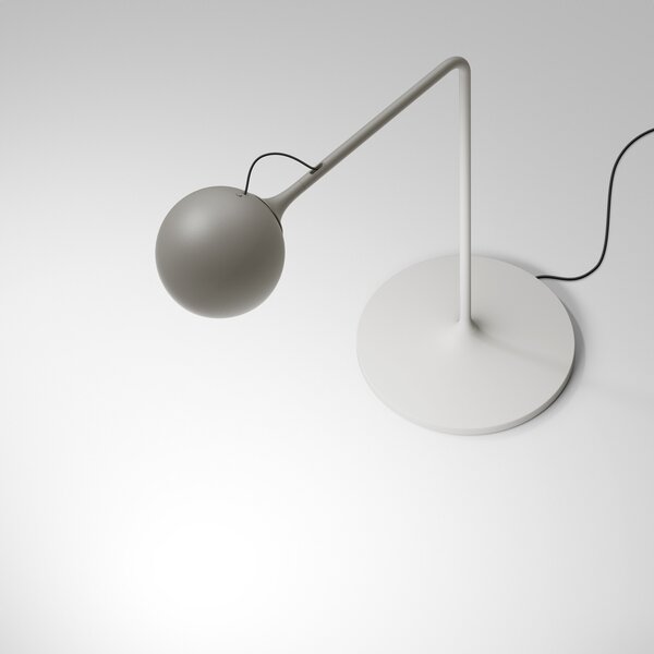 Stolne Lampa Artemide, Ixa, prigušiv, Sivo, Dnevna soba, Metal, Dizajn