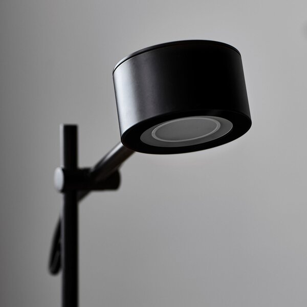 Podne Lampa Nordlux, Clyde, prigušiv, Crno, Dnevna soba, Metal, Moderan