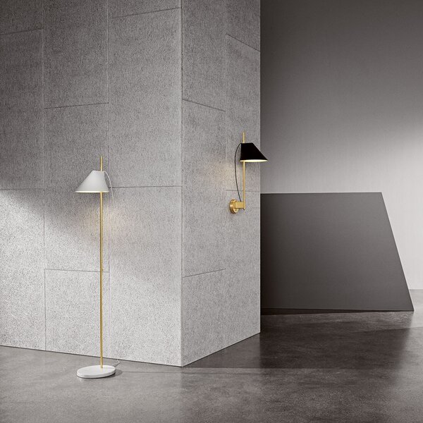 Podne Lampa Louis Poulsen, Yuh Brass, prigušiv, Bijela, Dnevna soba, Metal, Dizajn