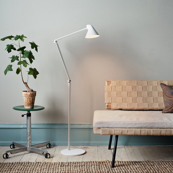 Podne Lampa Louis Poulsen, NJP, prigušiv, Bijela, Dnevna soba, Metal, Dizajn