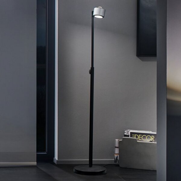 Podne Lampa Paulmann, Aldan, prigušiv, Crno, Dnevna soba, Metal, Moderan