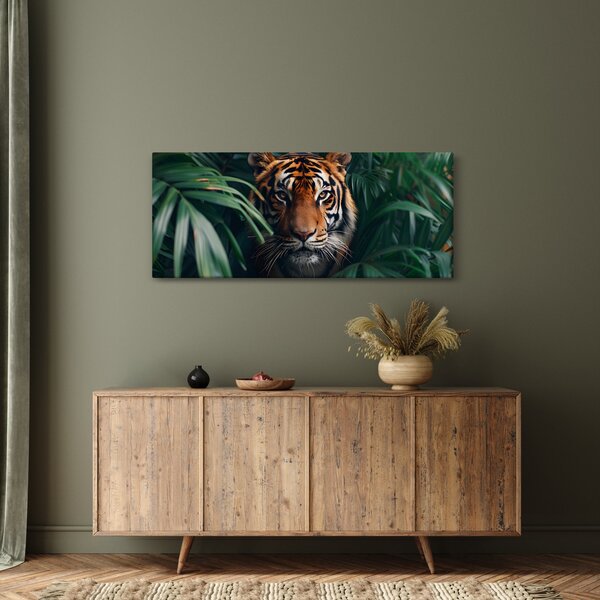 Slika - Portret tigra u džungli (120x50 cm)