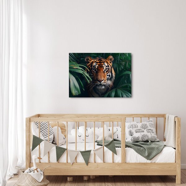 Slika - Portret tigra u džungli (70x50 cm)