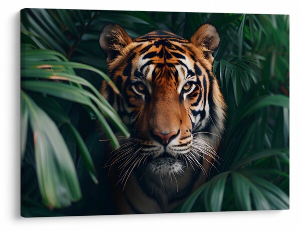 Slika - Portret tigra u džungli (70x50 cm)