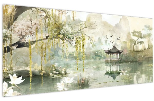 Slika - Kinesko jezero (120x50 cm)