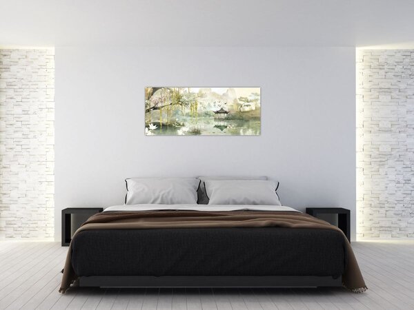 Slika - Kinesko jezero (120x50 cm)