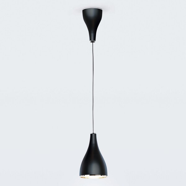 Viseće Svjetiljka Serien Lighting, One Eighty Suspension Adjustab, prigušiv, Crno, Dnevna soba, Metal, Dizajn