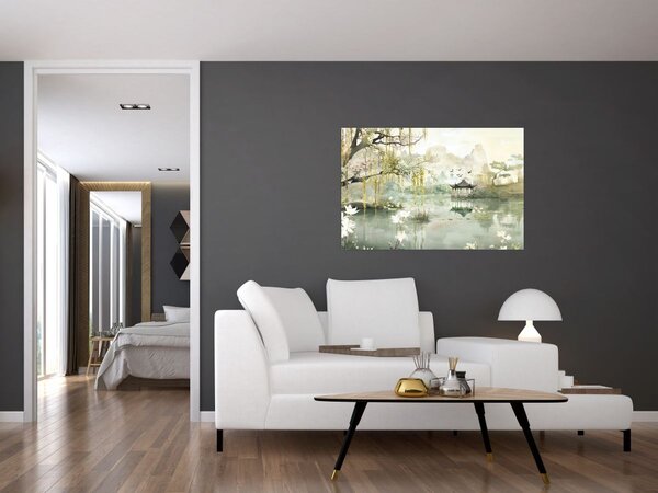 Slika - Kinesko jezero (90x60 cm)