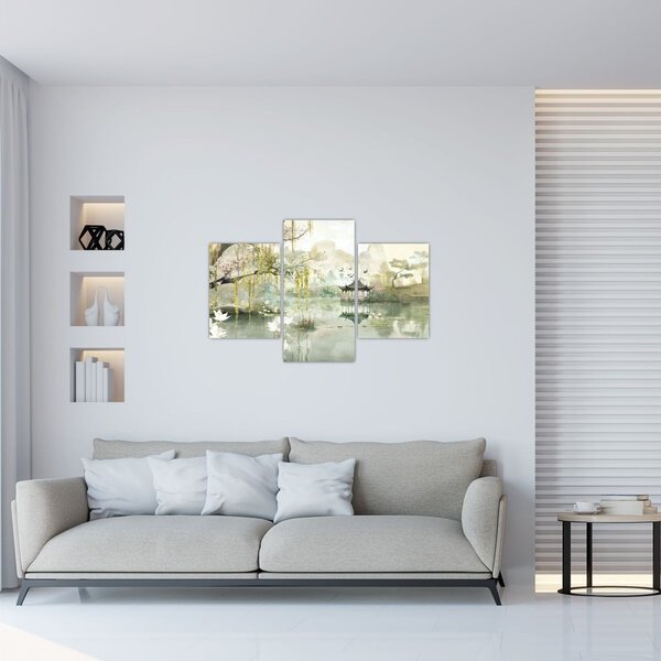 Slika - Kinesko jezero (90x60 cm)