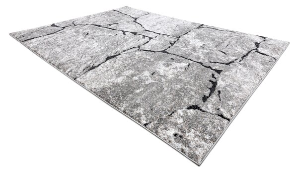 Tepih moderna COZY 8985 Brick asfaltiranje, kamen - Strukturne, dvije razine flora Siva