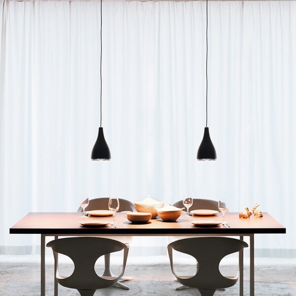 Viseće Svjetiljka Serien Lighting, One Eighty Suspension Adjustab, prigušiv, Crno, Dnevna soba, Metal, Dizajn