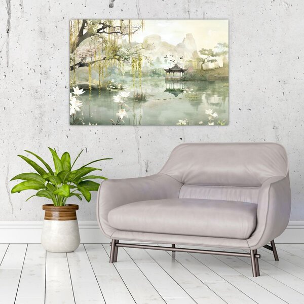 Slika - Kinesko jezero (90x60 cm)
