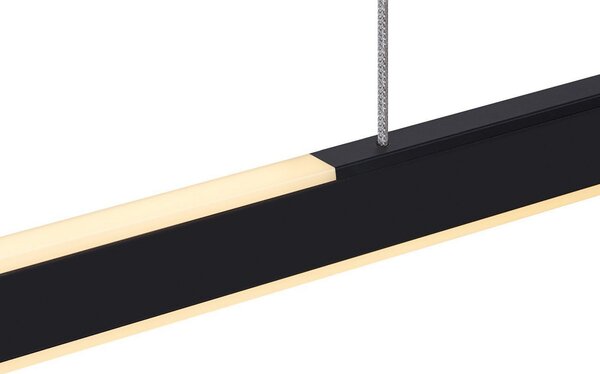 Viseće Svjetiljka SLV, One Linear, prigušiv, Crno, Kuhinja, Metal, Moderan