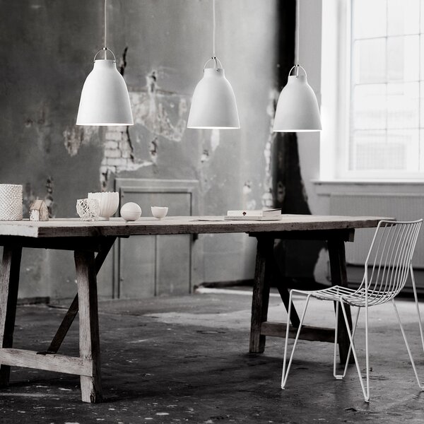 Viseće Svjetiljka FRITZ HANSEN, Caravaggio P2, prigušiv, Bijela, Dnevna soba, Metal, Dizajn