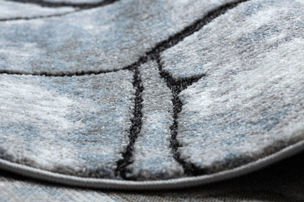 Tepih moderna COZY 8873 Cracks Puknuti beton - Strukturne, dvije razine flora svijetla Siva / plava