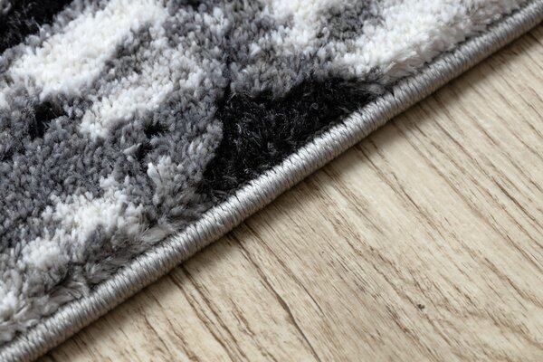 Tepih moderna COZY 8871 Marble, Mramor - Strukturiran, dvije razine flora Siva