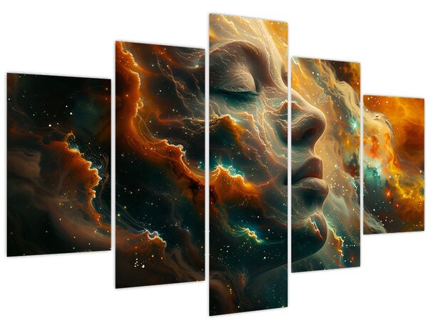 Slika - Lice u svemiru (150x105 cm)