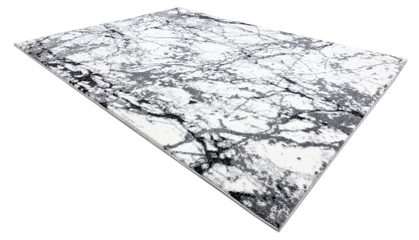 Tepih moderna COZY 8871 Marble, Mramor - Strukturiran, dvije razine flora Siva
