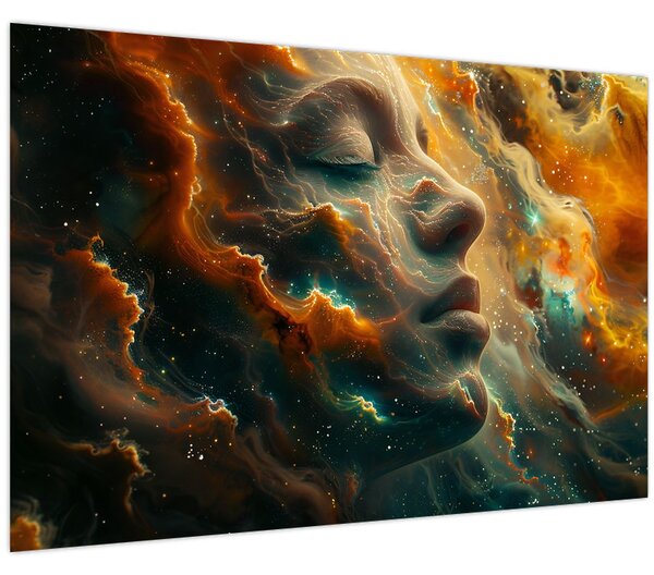 Slika - Lice u svemiru (90x60 cm)
