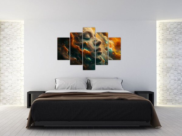 Slika - Lice u svemiru (150x105 cm)