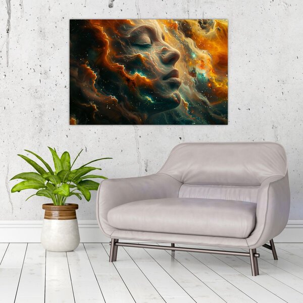 Slika - Lice u svemiru (90x60 cm)