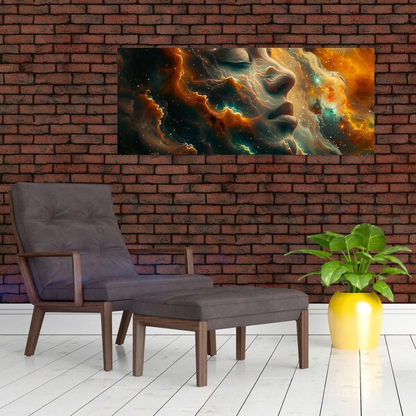 Slika - Lice u svemiru (120x50 cm)