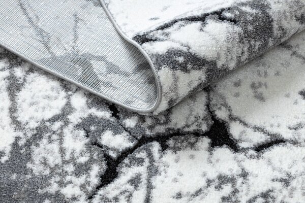 Tepih moderna COZY 8871 Marble, Mramor - Strukturiran, dvije razine flora Siva