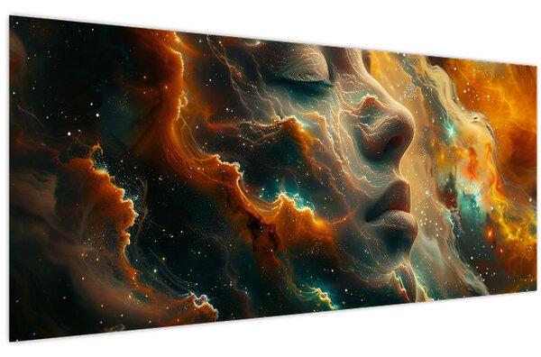 Slika - Lice u svemiru (120x50 cm)