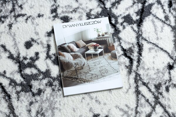 Tepih moderna COZY 8871 Marble, Mramor - Strukturiran, dvije razine flora Siva