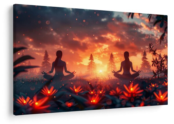 Slika - Joga u prirodi (90x60 cm)