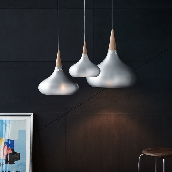 Viseće Svjetiljka FRITZ HANSEN, Orient P3, prigušiv, Metalik, Dnevna soba, Metal, Dizajn