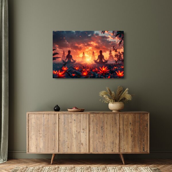 Slika - Joga u prirodi (90x60 cm)