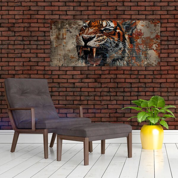 Slika - Tigar od cigle (120x50 cm)