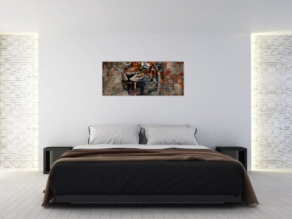 Slika - Tigar od cigle (120x50 cm)