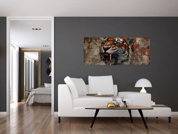 Slika - Tigar od cigle (120x50 cm)