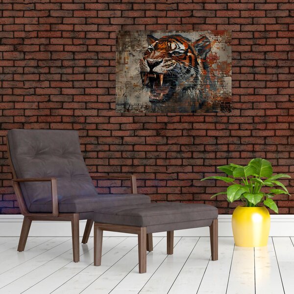 Slika - Tigar od cigle (70x50 cm)