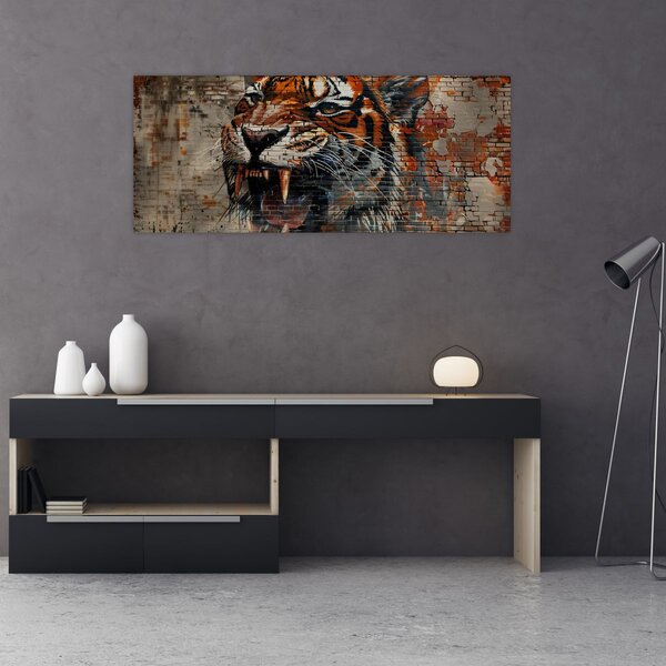 Slika - Tigar od cigle (120x50 cm)
