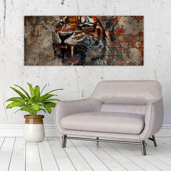 Slika - Tigar od cigle (120x50 cm)