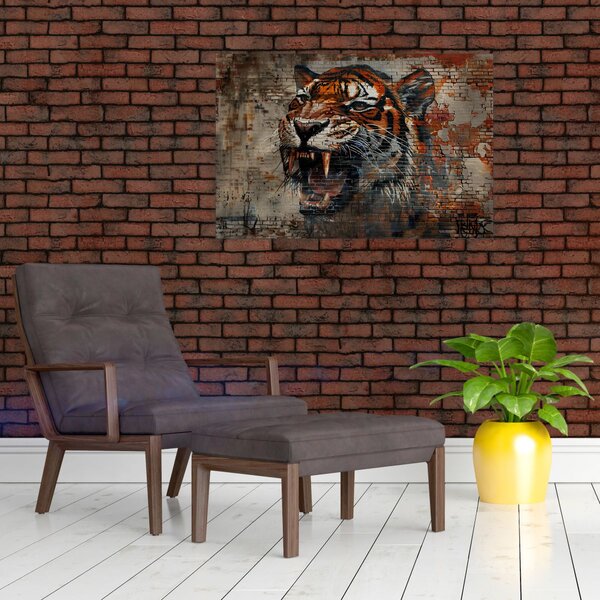 Slika - Tigar od cigle (90x60 cm)