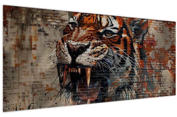 Slika - Tigar od cigle (120x50 cm)