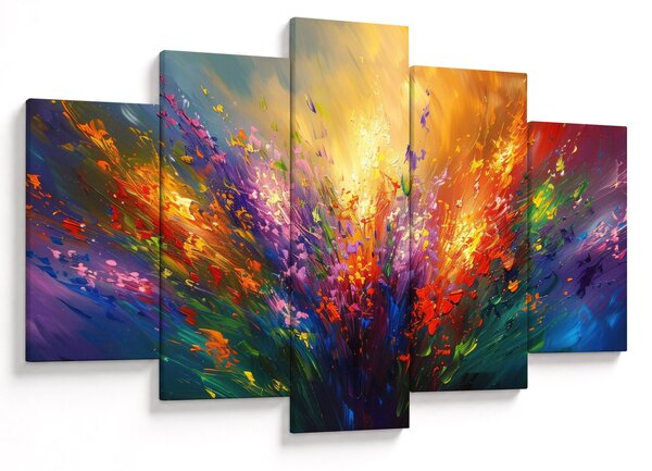 Slika - Apstrakcija cvijeća (150x105 cm)