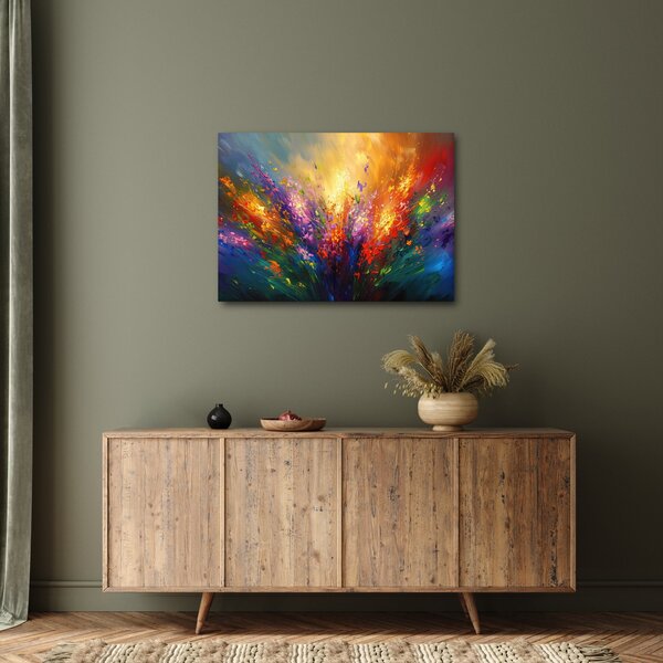 Slika - Apstrakcija cvijeća (70x50 cm)