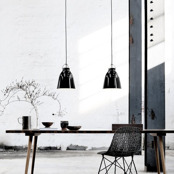 Viseće Svjetiljka FRITZ HANSEN, Caravaggio P2, prigušiv, Crno, Dnevna soba, Metal, Dizajn
