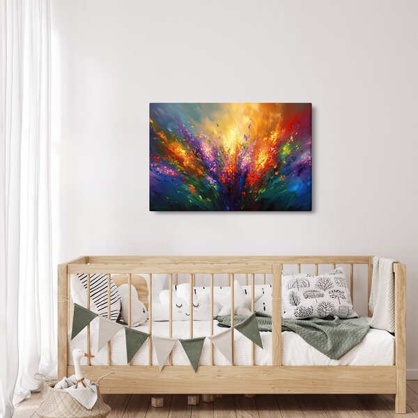 Slika - Apstrakcija cvijeća (90x60 cm)