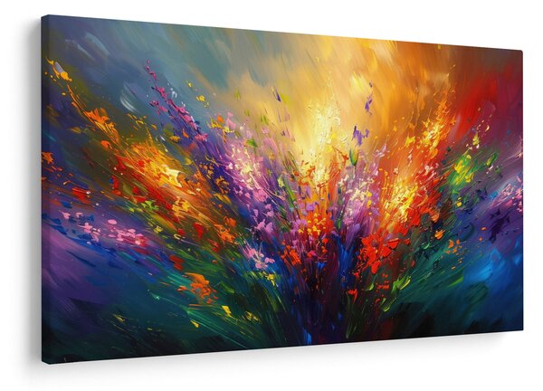 Slika - Apstrakcija cvijeća (90x60 cm)