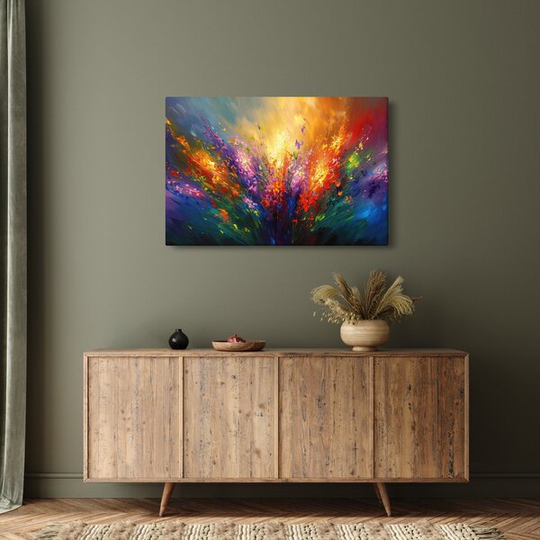 Slika - Apstrakcija cvijeća (90x60 cm)