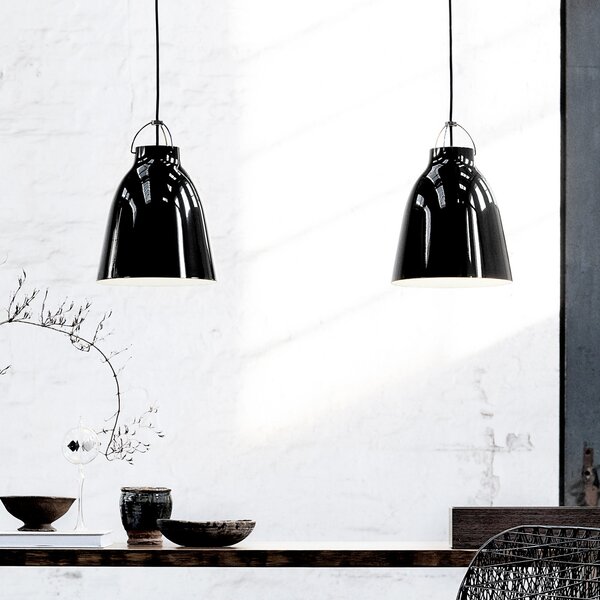 Viseće Svjetiljka FRITZ HANSEN, Caravaggio P2, prigušiv, Crno, Dnevna soba, Metal, Dizajn